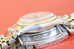 SOLD OUT: Rolex Date Ref. 15053 Two Tone 34mm Jubilee Bracelet Champagne Gold Peg Dial - WearingTime Luxury Watches