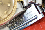 SOLD OUT: Rolex Date Ref. 15053 Two Tone 34mm Jubilee Bracelet Champagne Gold Peg Dial