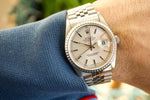 SOLD OUT: Rolex Datejust 16220 36MM Quickset Jubilee Silver Steel Box and Papers 1993 Engine Turned - WearingTime Luxury Watches