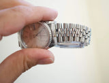 SOLD OUT: Rolex Datejust 16220 36MM Quickset Jubilee Silver Steel Box and Papers 1993 Engine Turned