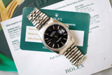SOLD OUT: Rolex Datejust 36mm Jubilee 16220 L serial Box Papers SERVICED by ROLEX