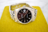 SOLD OUT: Rolex Datejust 36mm Jubilee 16220 L serial Box Papers SERVICED by ROLEX