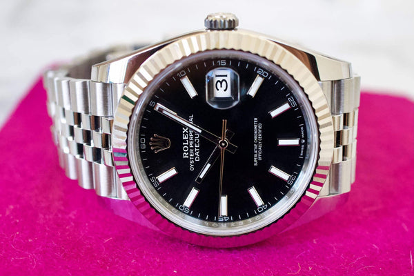 Sold Out: Rolex Datejust 41mm 126334 Box and Papers NEW 2022 18K Fluted Bezel Jubilee