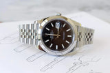 SOLD OUT: Rolex Datejust II Ref. 126300 Unworn 2021 Black Index Dial Box and Papers Jubilee