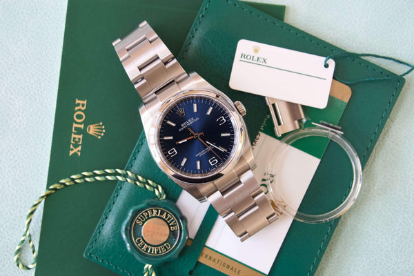 SOLD OUT: Rolex Oyster Perpetual 36mm Ref. 116000 Box and Papers Unpolished