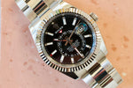 SOLD OUT: Rolex SkyDweller 326934 Black Dial 42mm 18K Bezel 2021 Box & Papers Warranty - WearingTime Luxury Watches