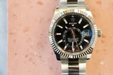SOLD OUT: Rolex SkyDweller 326934 Black Dial 42mm 18K Bezel 2021 Box & Papers Warranty