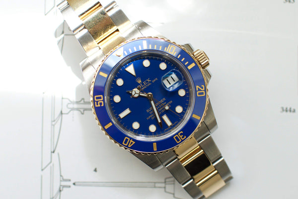 SOLD OUT: Rolex Two-Tone Submariner M116613LB - Serviced by Rolex January 2021