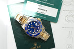 SOLD OUT: Rolex Two-Tone Submariner M116613LB - Serviced by Rolex January 2021 - WearingTime Luxury Watches