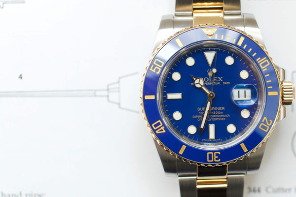 SOLD OUT: Rolex Two-Tone Submariner M116613LB - Serviced by Rolex January 2021