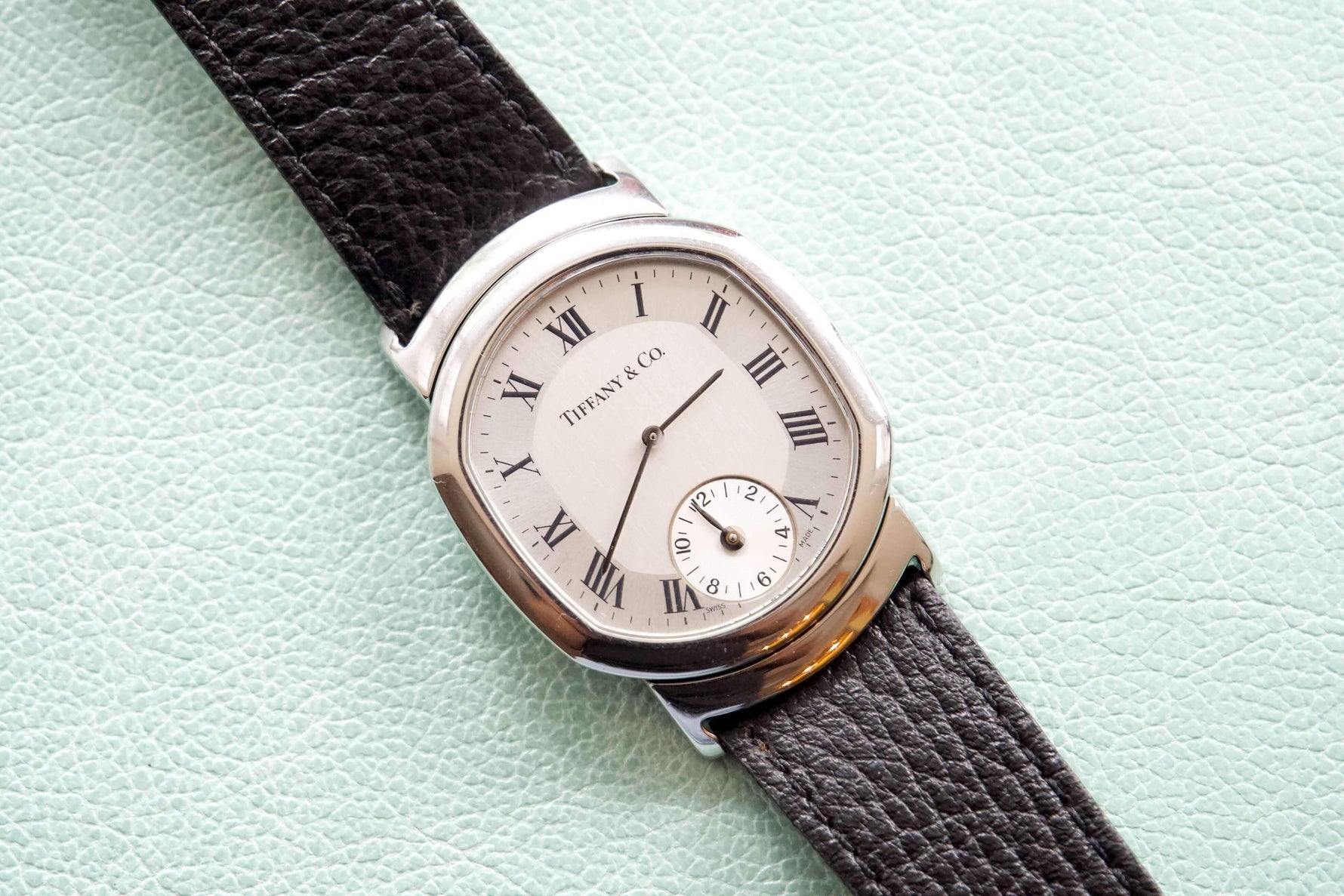 SOLD OUT: Tiffany and Co Reverso GMT Steel Mens or Ladies watch Original Box - WearingTime Luxury Watches