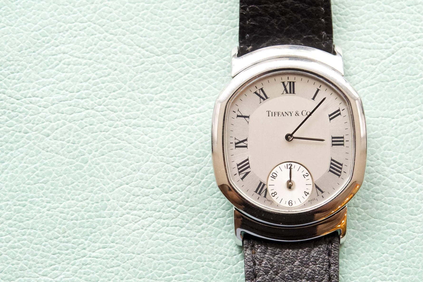 SOLD OUT: Tiffany and Co Reverso GMT Steel Mens or Ladies watch Original Box - WearingTime Luxury Watches
