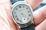 SOLD OUT: Tiffany and Co Reverso GMT Steel Mens or Ladies watch Original Box - WearingTime Luxury Watches