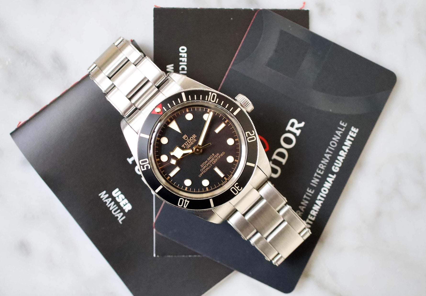 SOLD OUT: TUDOR Black Bay Fifty Eight 58 Men's Black Watch 79030N Box And Papers - WearingTime Luxury Watches