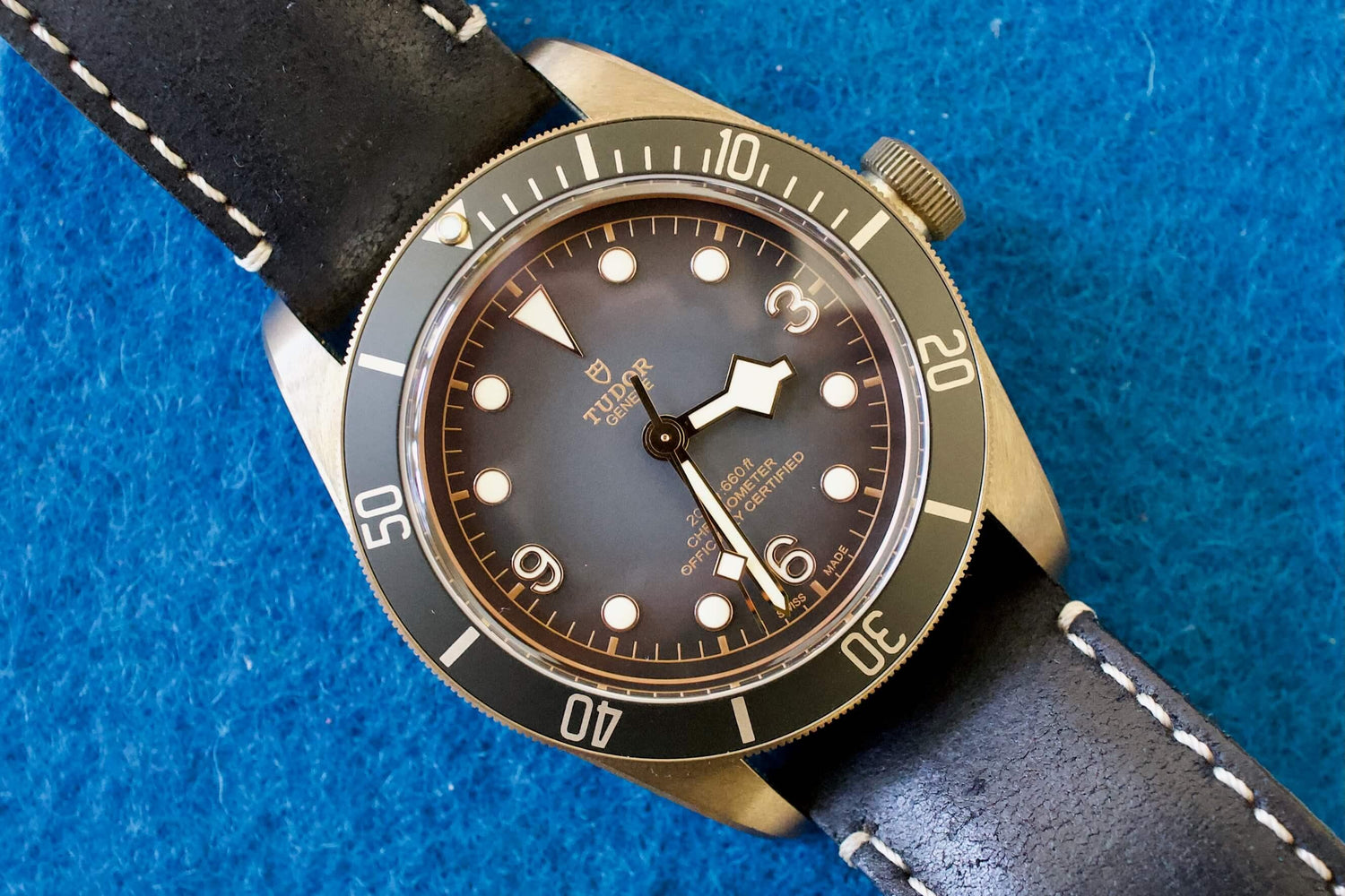 SOLD OUT: Tudor Heritage Black Bay Bronze 79250BA Slate Grey Dial 43MM Box Papers WARRANTY 2021 - WearingTime Luxury Watches