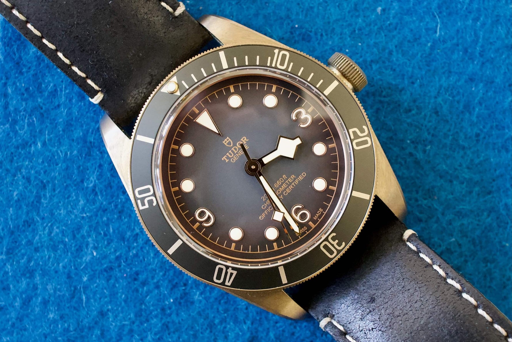 SOLD OUT: Tudor Heritage Black Bay Bronze 79250BA Slate Grey Dial 43MM Box Papers WARRANTY 2021 - WearingTime Luxury Watches