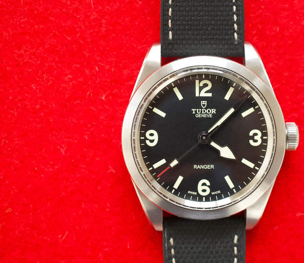 SOLD OUT: Tudor Ranger 79950 39MM Black Dial Steel Box and Papers 2022
