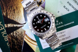 SOLD: Rolex 16570 Explorer ii F Black Dial 40mm BOX PAPERS SERVICED WARRANTY