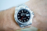SOLD: Rolex 16570 Explorer ii F Black Dial 40mm BOX PAPERS SERVICED WARRANTY