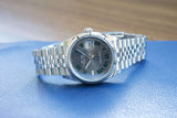 SOLD: ROLEX DATEJUST 36 WIMBLEDON Jubilee 126234 GREEN Rhodium ROMAN Box and Papers 18K Bezel