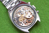 Close-up of the inner mechanical movement of an Omega Swiss-made luxury watch
