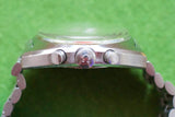 Side view of a luxury Omega watch showcasing the crown and pushers.