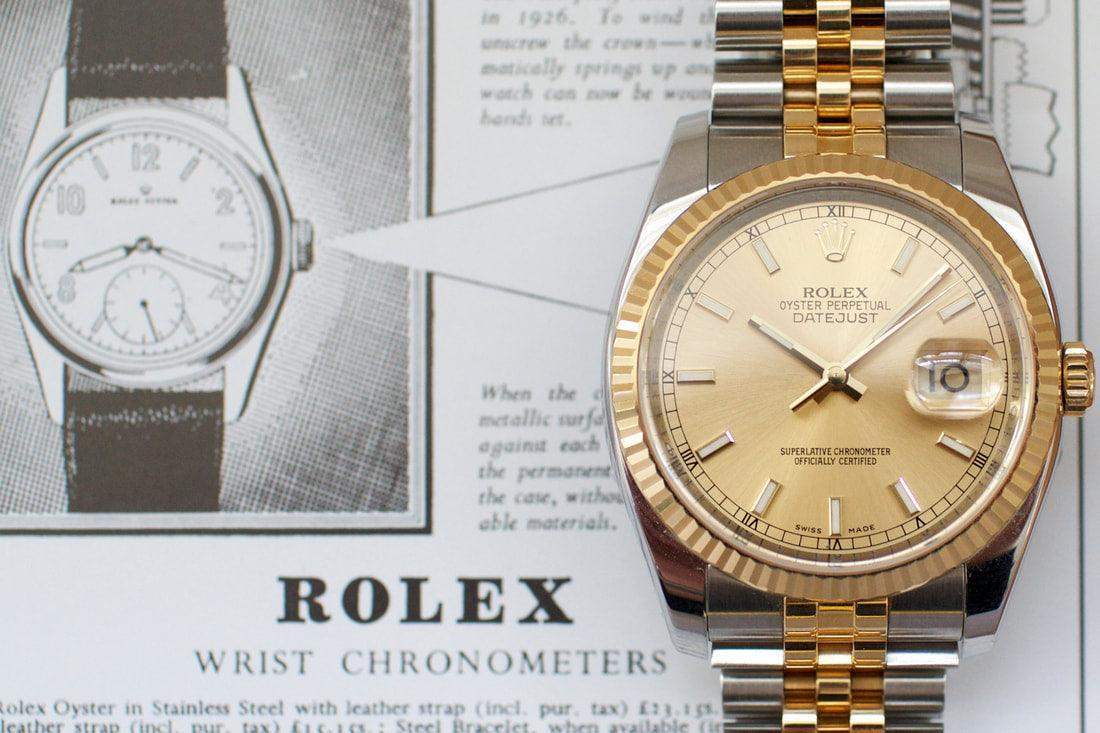 SOLDOUT: 2008/09 Rolex Datejust Champagne Dial 116233 - WearingTime Luxury Watches