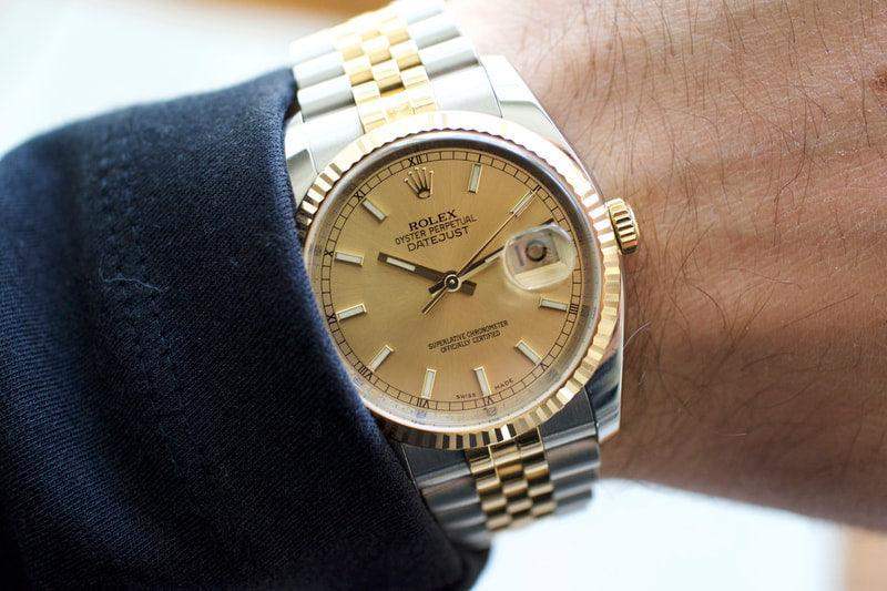 SOLDOUT: 2008/09 Rolex Datejust Champagne Dial 116233 - WearingTime Luxury Watches