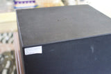 Black Blancpain watch box for luxury Swiss timepiece on display table
