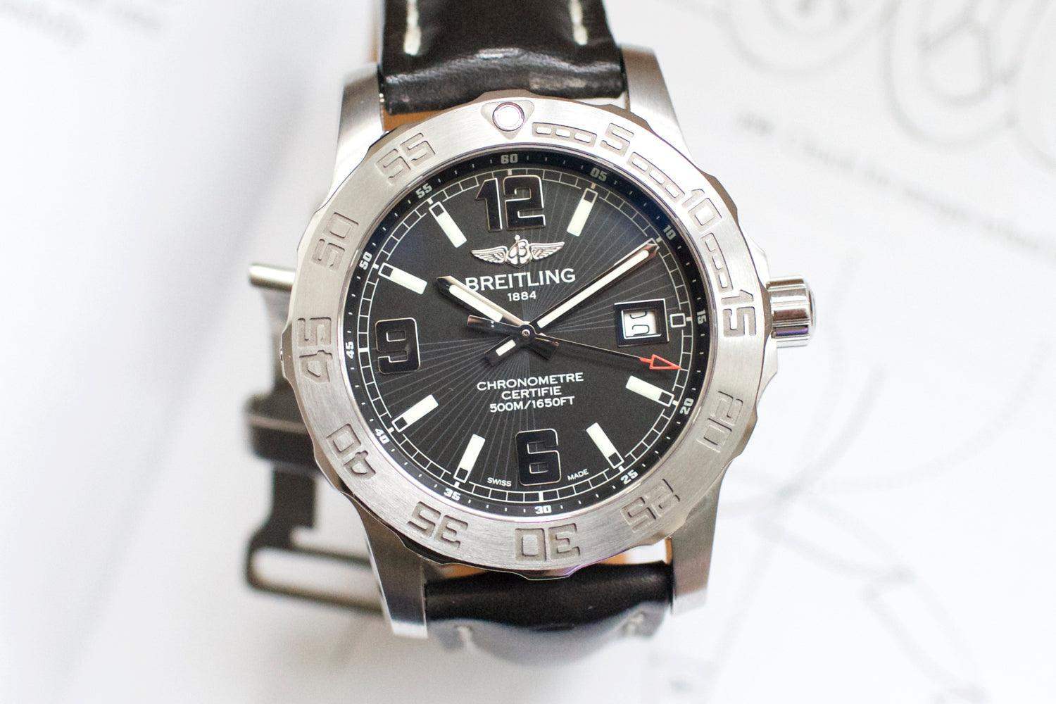SOLDOUT: Breitling Colt 44 A7438710 Like NEW PAPERS AND BOX - WearingTime Luxury Watches