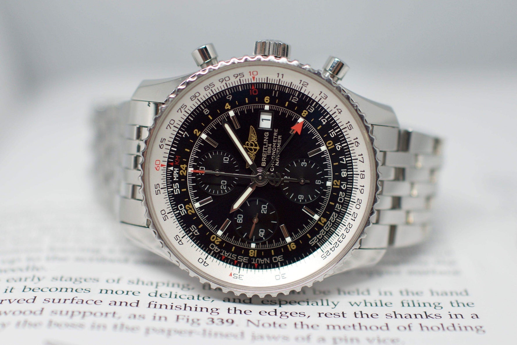 SOLDOUT: Breitling Navitimer World Chronograph - WearingTime Luxury Watches