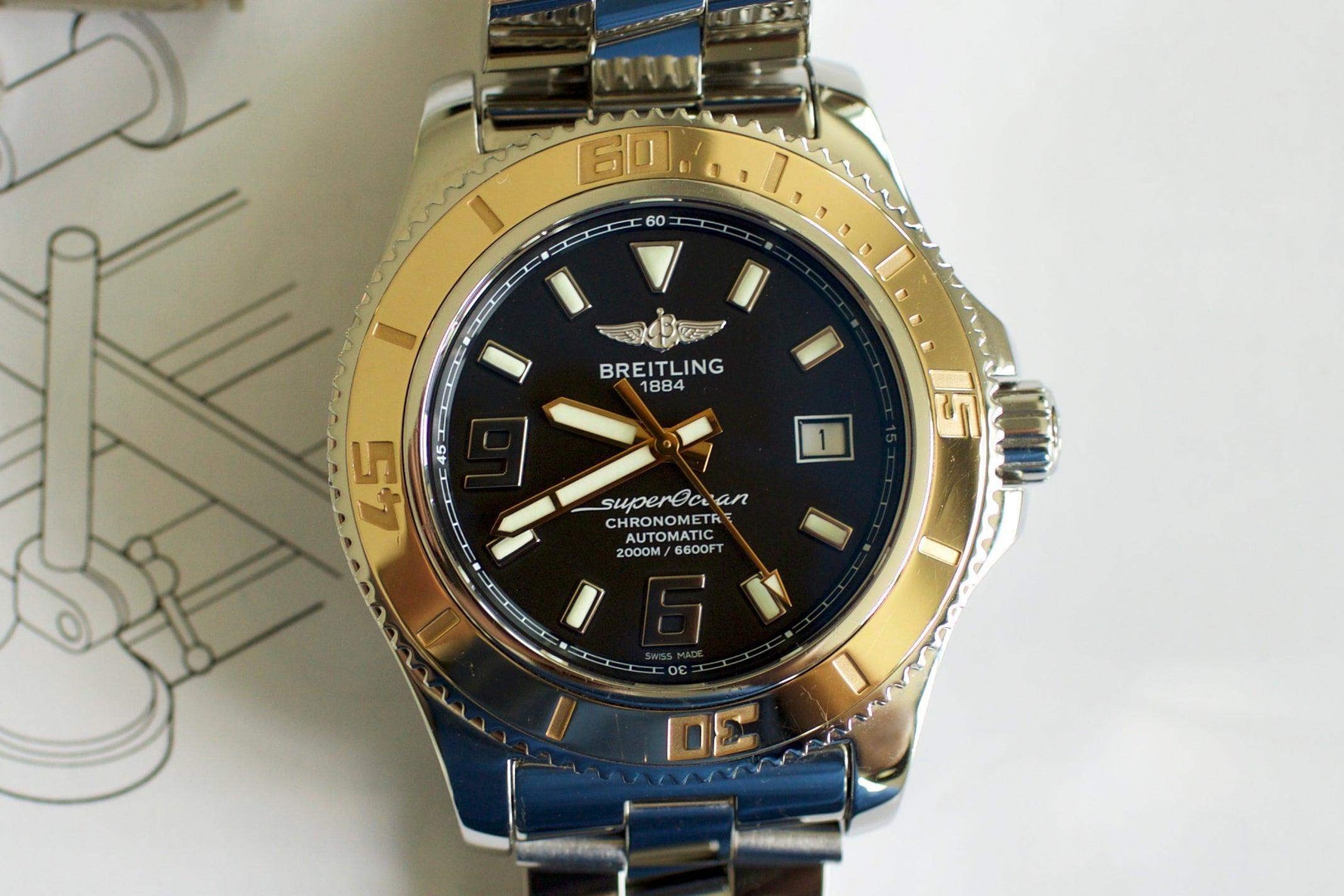 SOLDOUT: Breitling SuperOcean 44mm - WearingTime Luxury Watches
