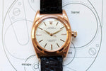 SOLDOUT: Bubbleback Oyster Perpetual 14k Rose Gold Bubble Back 3693 - WearingTime Luxury Watches