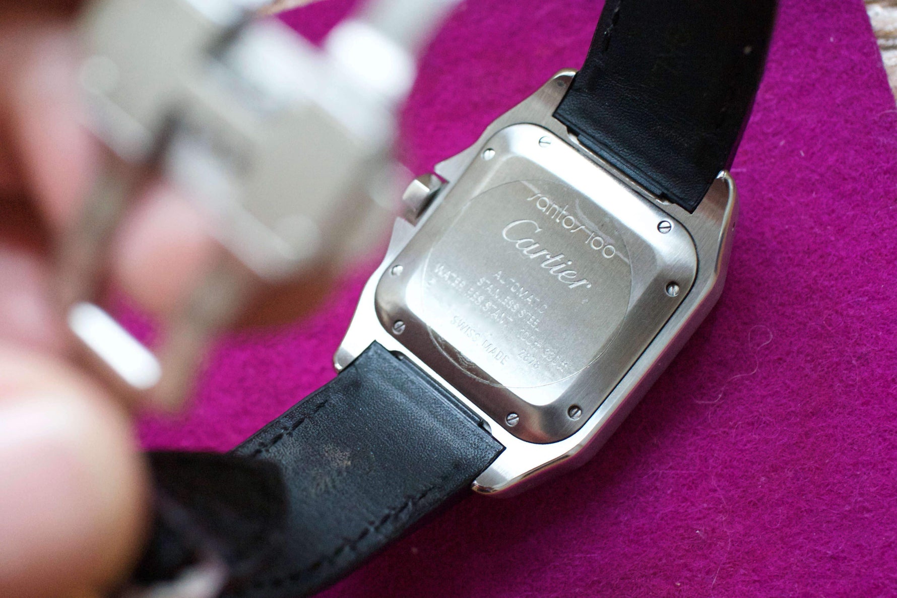 SOLDOUT: Cartier Santos 100 Steel Mid Size W20106X8 - WearingTime Luxury Watches