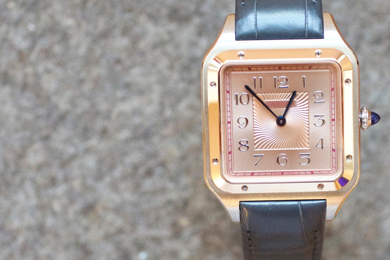 SOLDOUT: Cartier Santos Dumont XL Pink Gold and Steel Limited 500 W2SA0025 - WearingTime Luxury Watches