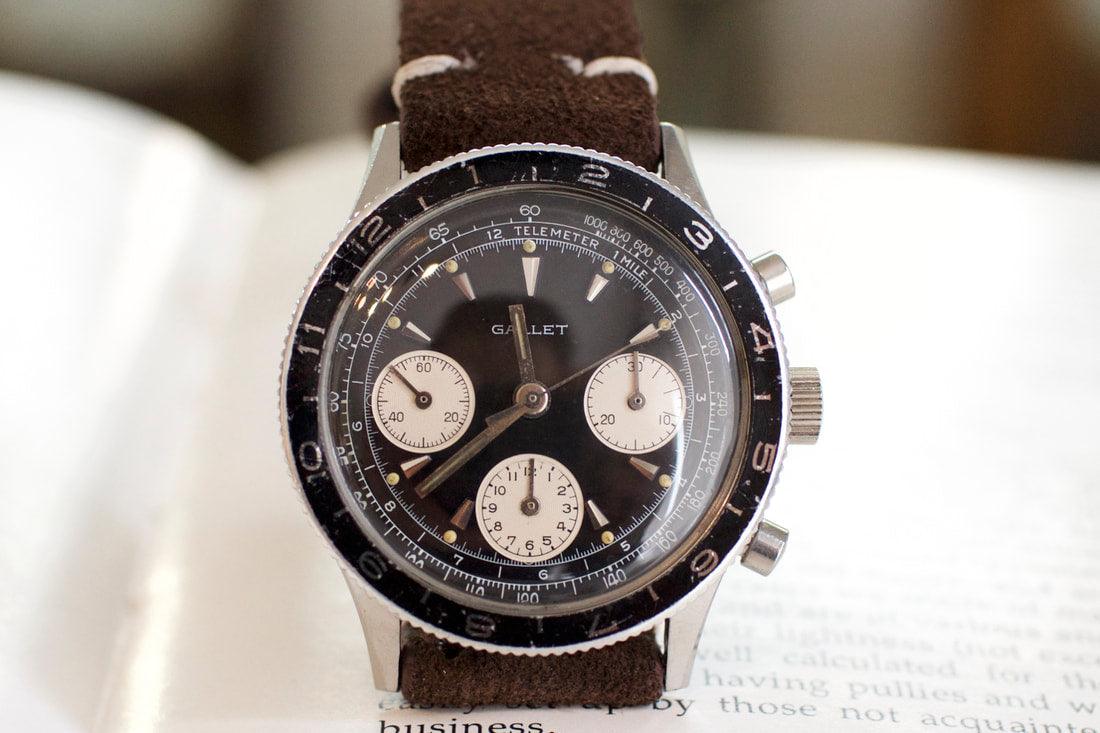 SOLDOUT: Gallet Pilot Chronograph MultiChron - WearingTime Luxury Watches