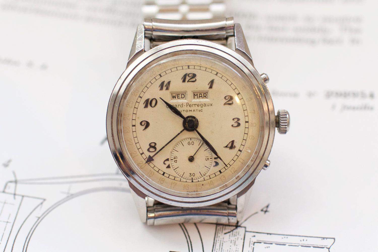 SOLDOUT: Girard Perregaux 6083 Vintage Triple Date - WearingTime Luxury Watches