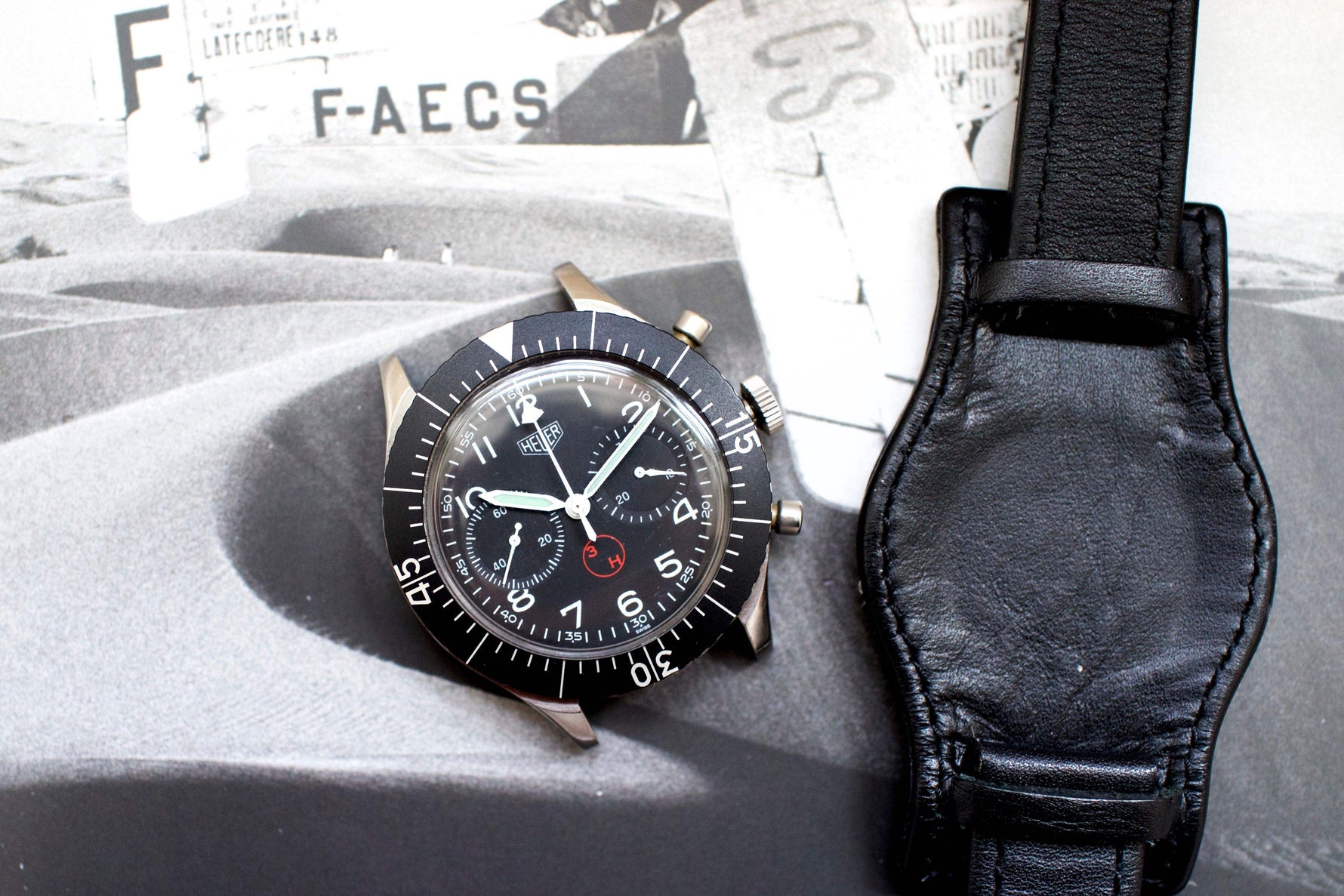 SOLDOUT: Heuer Bund SG 1550 Flyback Chronograph - WearingTime Luxury Watches