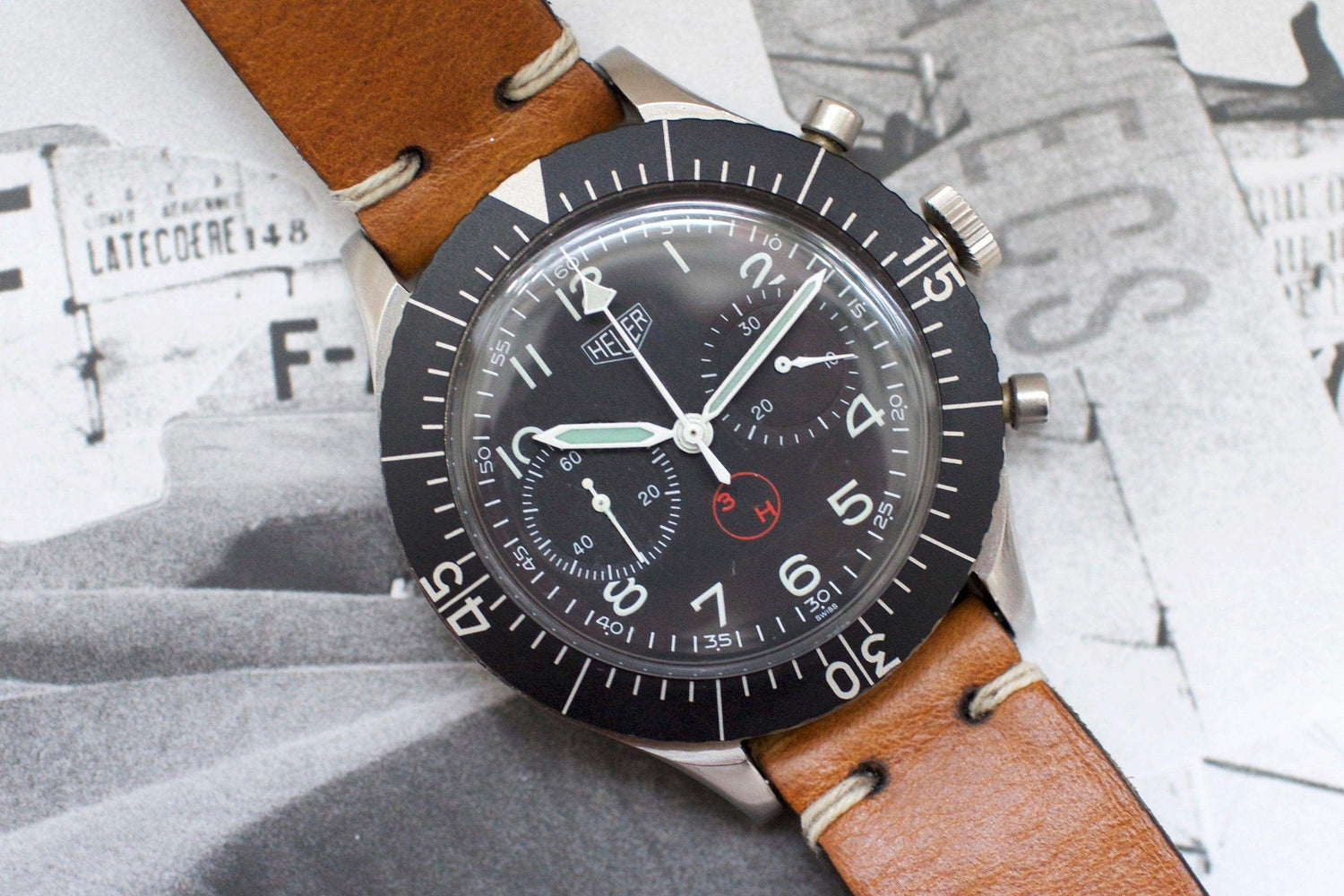 SOLDOUT: Heuer Bund SG 1550 Flyback Chronograph - WearingTime Luxury Watches
