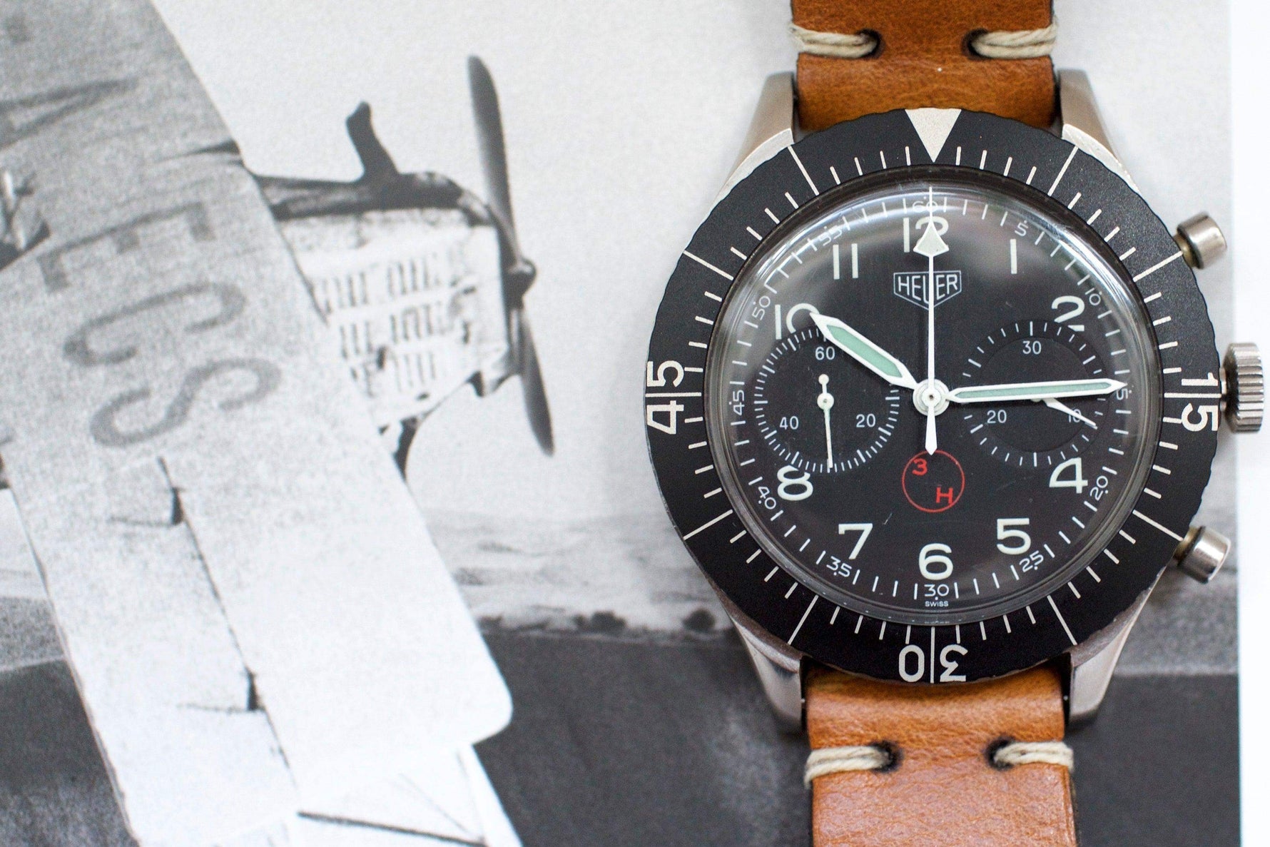 SOLDOUT: Heuer Bund SG 1550 Flyback Chronograph - WearingTime Luxury Watches