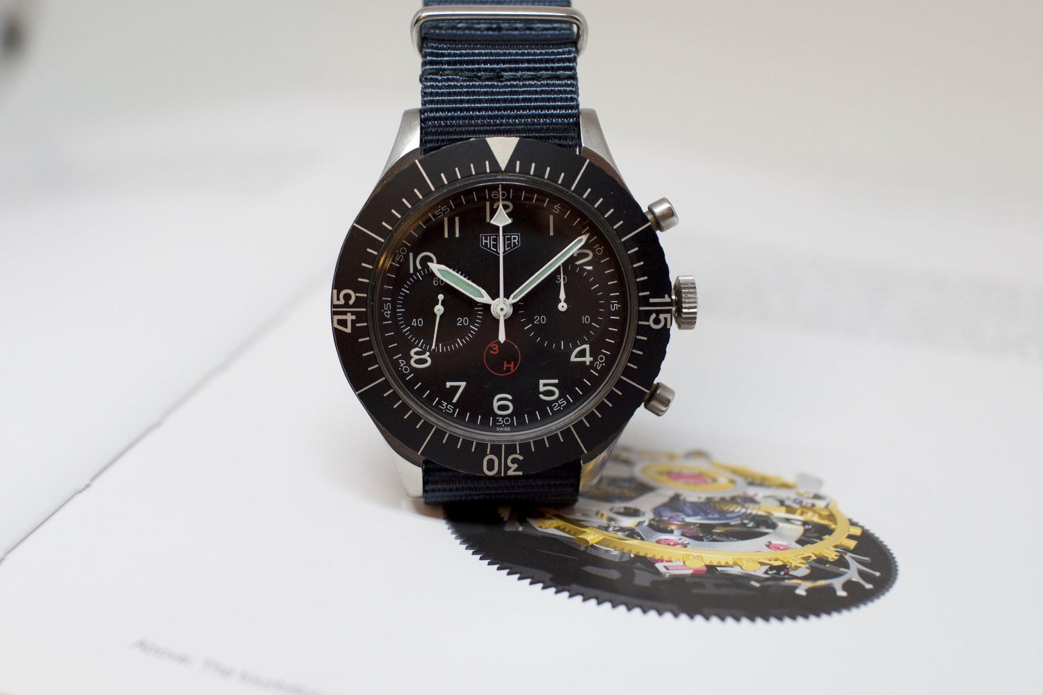 SOLDOUT: Heuer Bund SG1550 Vintage Chrono - WearingTime Luxury Watches