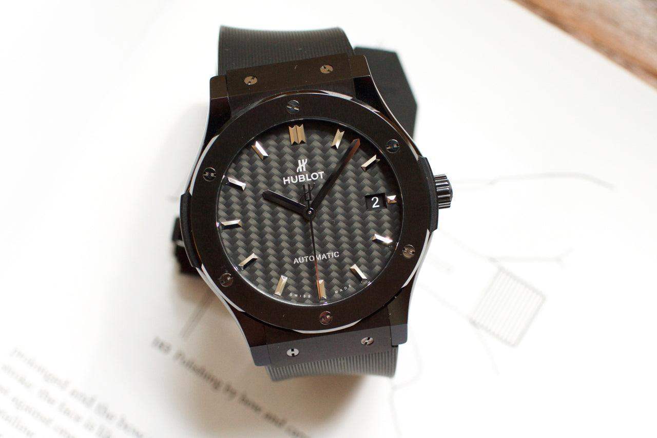 SOLDOUT: Hublot Classic Fusion 45mm 511.CM.1771.RX Box and Papers - WearingTime Luxury Watches