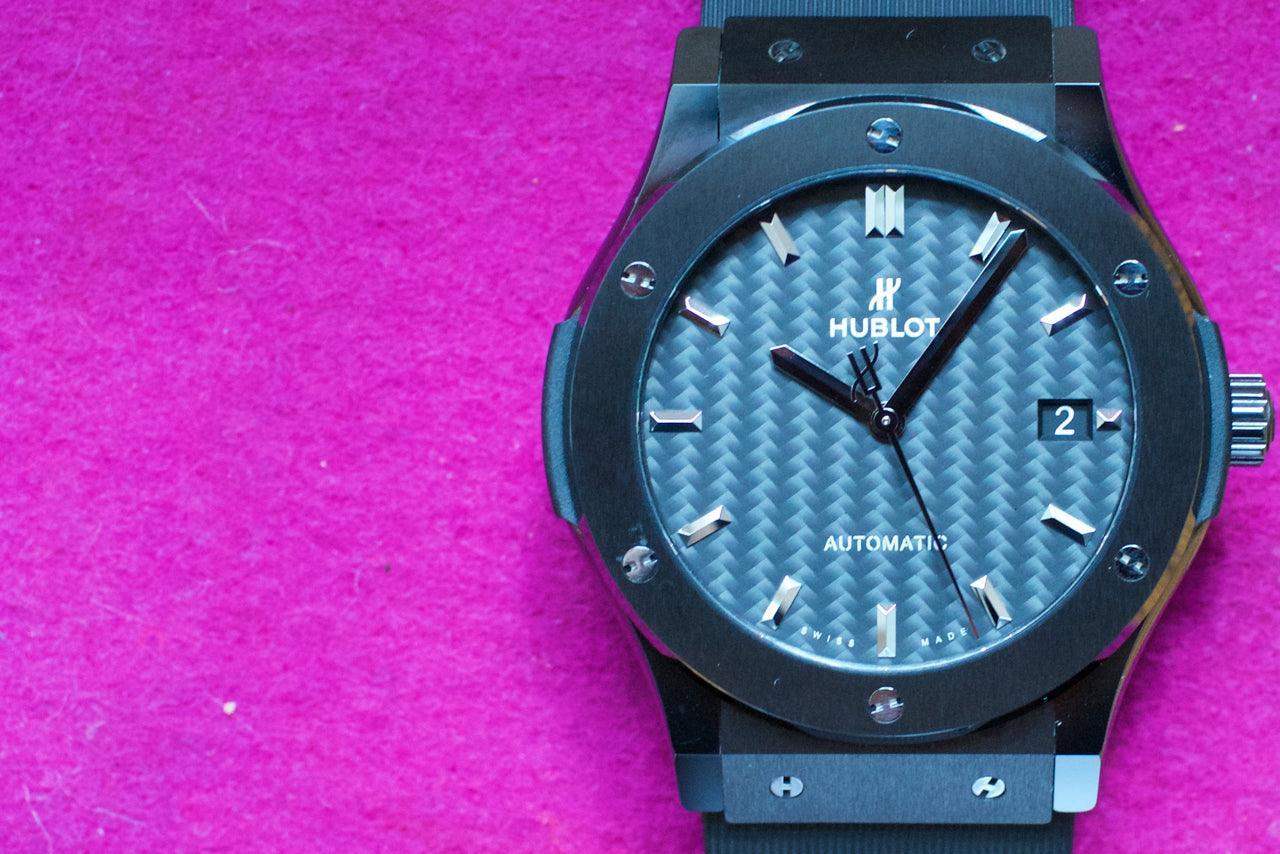 SOLDOUT: Hublot Classic Fusion 45mm 511.CM.1771.RX Box and Papers - WearingTime Luxury Watches