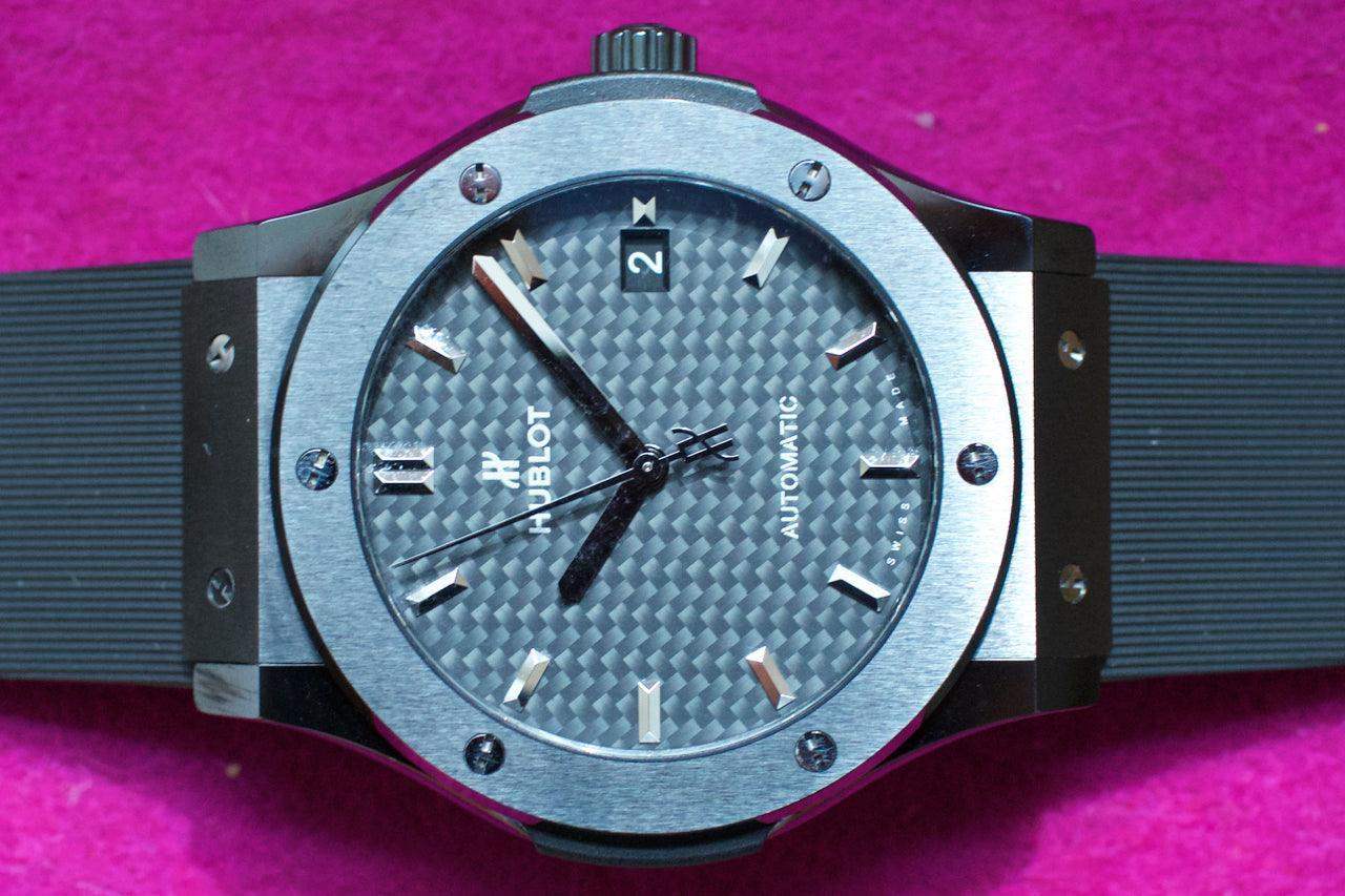 SOLDOUT: Hublot Classic Fusion 45mm 511.CM.1771.RX Box and Papers - WearingTime Luxury Watches