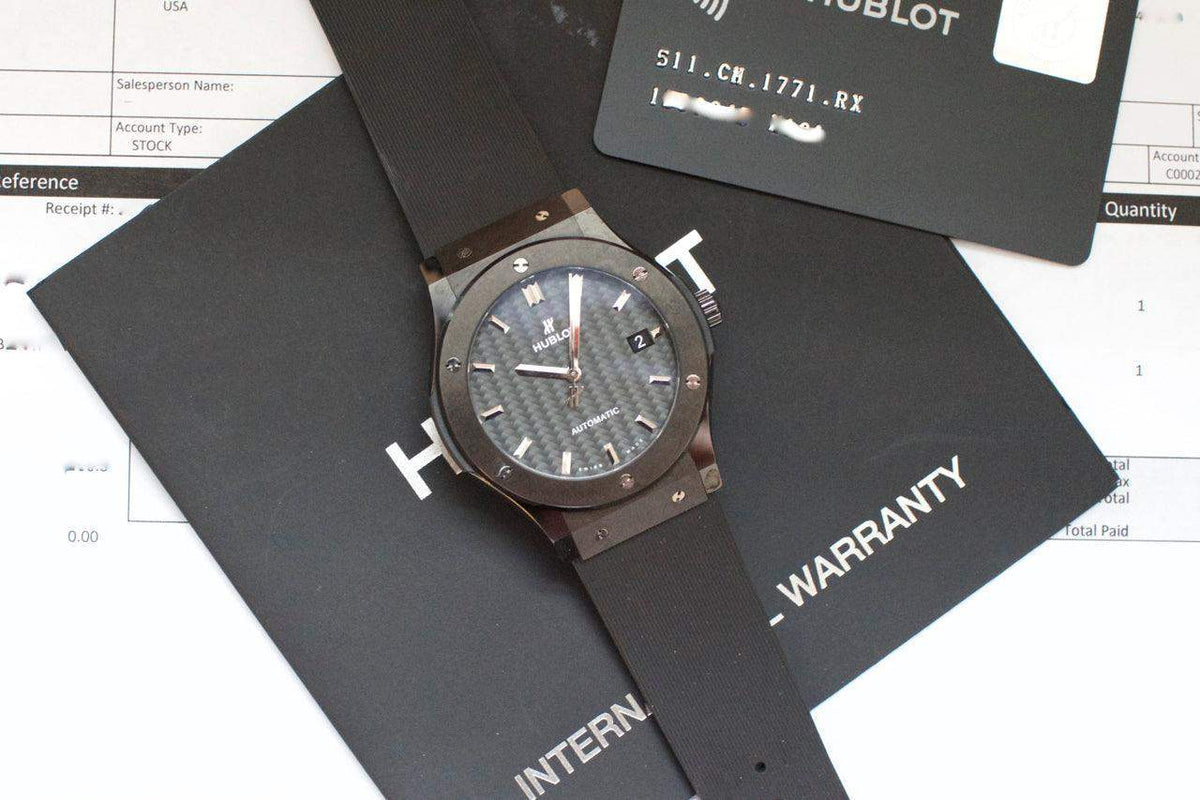 SOLDOUT: Hublot Classic Fusion 45mm 511.CM.1771.RX Box and Papers - WearingTime Luxury Watches