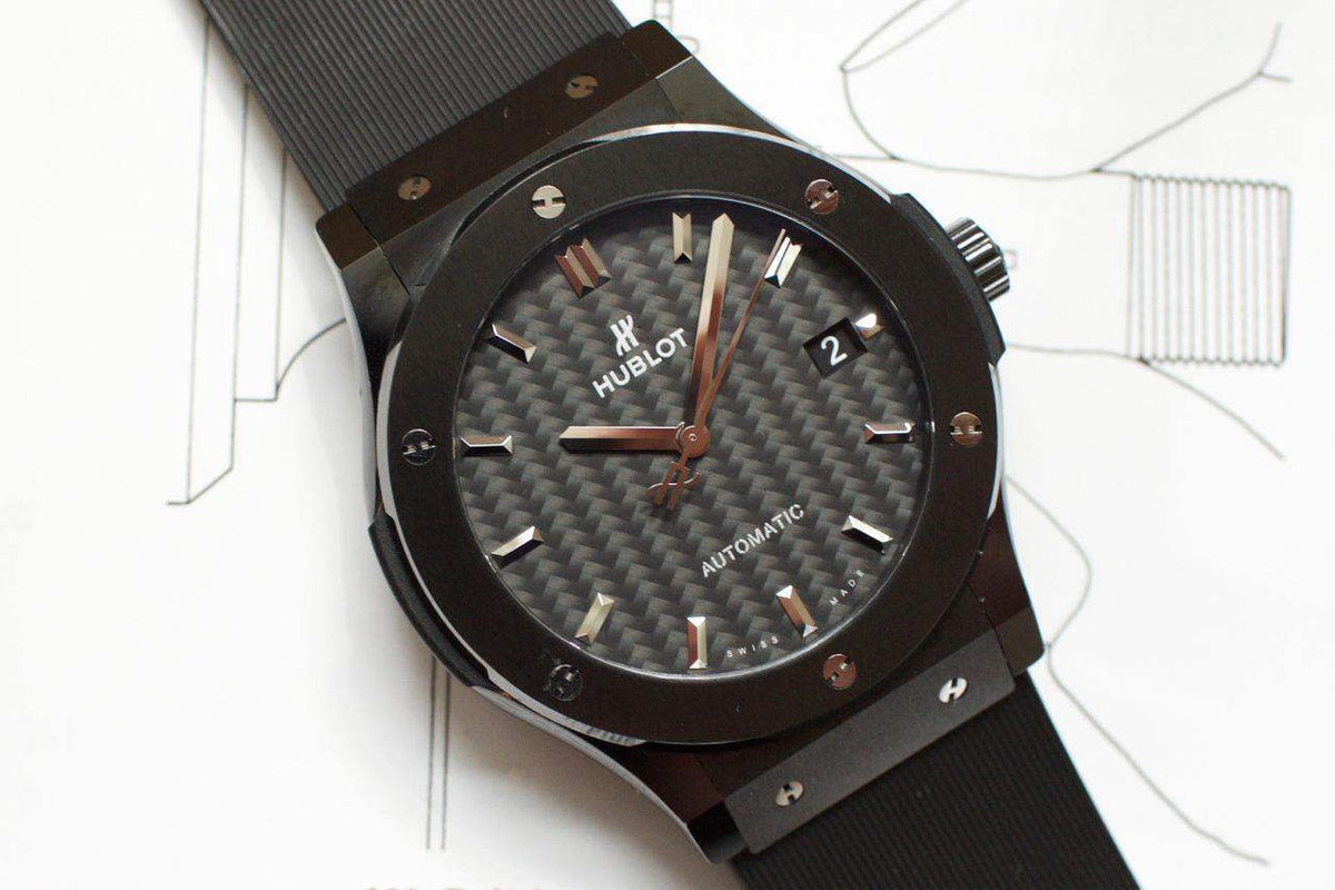 SOLDOUT: Hublot Classic Fusion 45mm 511.CM.1771.RX Box and Papers - WearingTime Luxury Watches