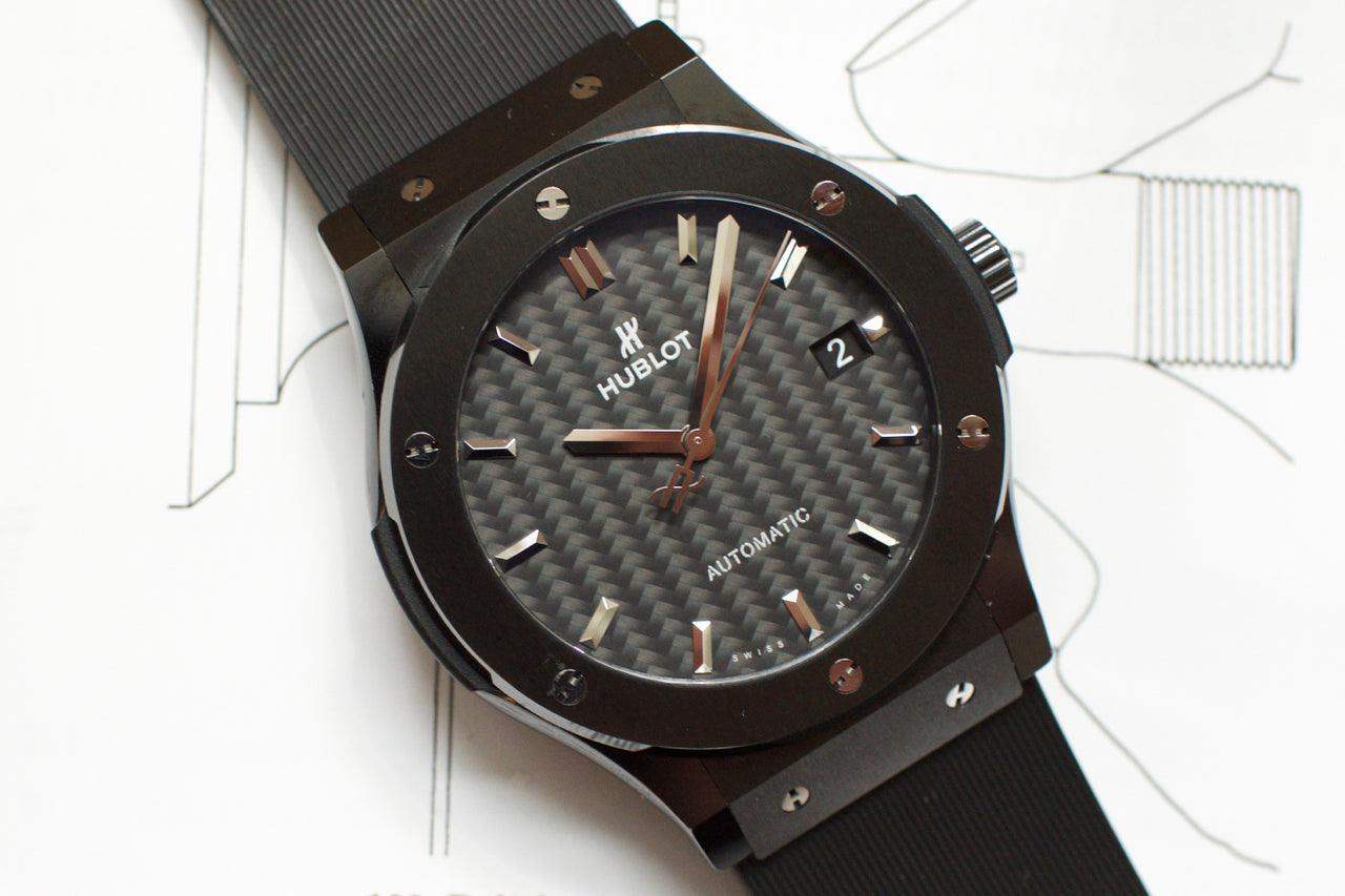 SOLDOUT: Hublot Classic Fusion 45mm 511.CM.1771.RX Box and Papers - WearingTime Luxury Watches