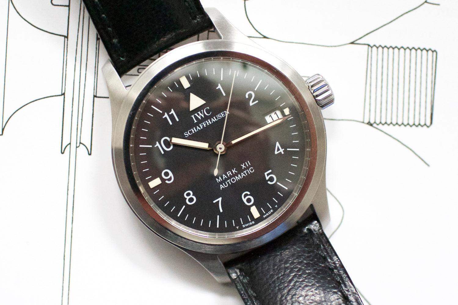 SOLDOUT: IWC 3241 Mark XII Men's Pilots Watch Box and Papers - WearingTime Luxury Watches