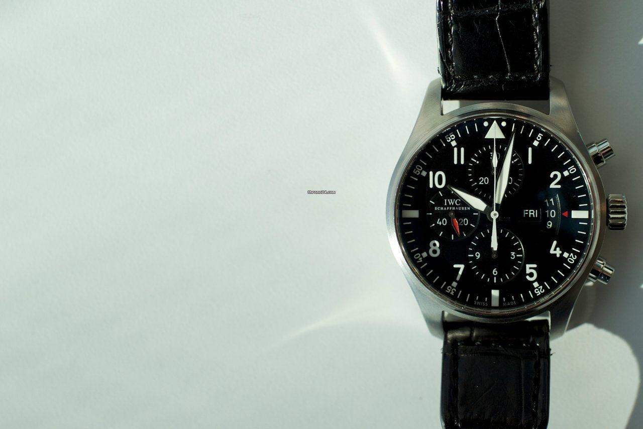 SOLDOUT: IWC 3777 Pilot Chronograph - WearingTime Luxury Watches