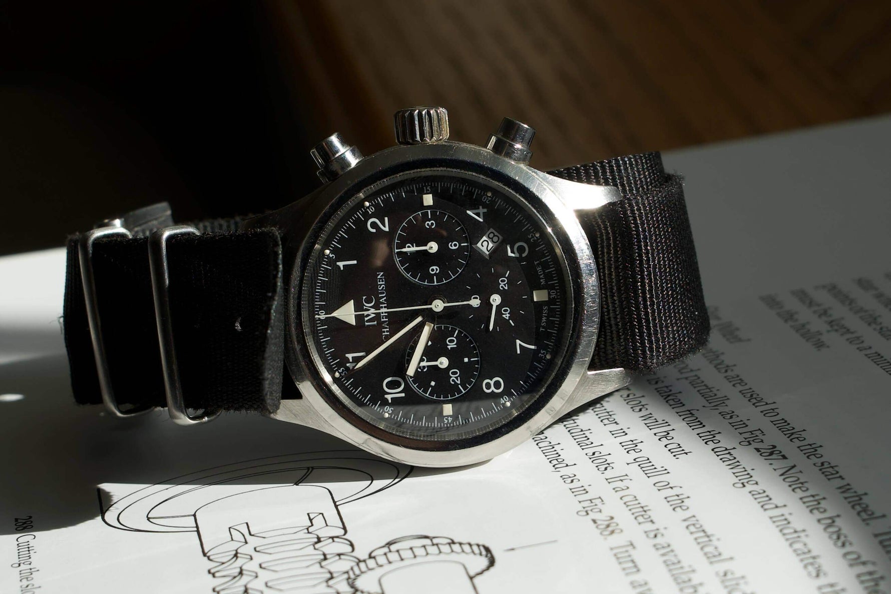 SOLDOUT: IWC Schaffhausen Flieger Chronograph Pilot 3741 Men Watch - WearingTime Luxury Watches